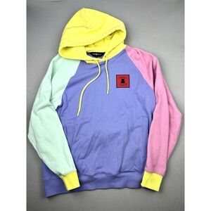 Teddy‎ Fresh Adult M Colorblock Pastel Retro Hoodie Sweatshirt Streetwear